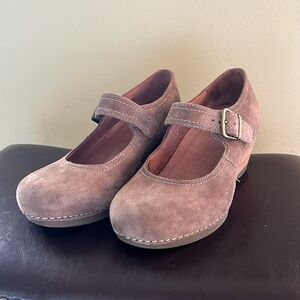Dansko Women's Suede Wedge Mary Jane